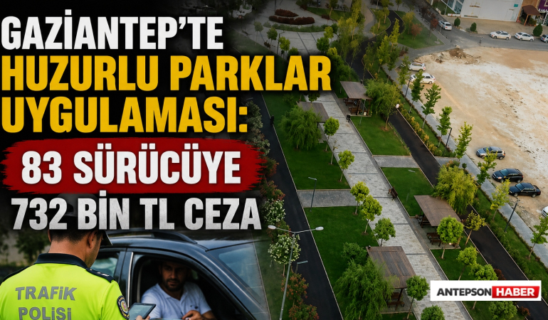 Gaziantep’te Parklara Sıkı Denetim! 83 Sürücüye 732 Bin TL Ceza