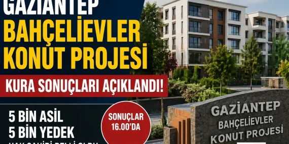 Gaziantep Bahçelievler Konut Projesi Kura Sonuçları