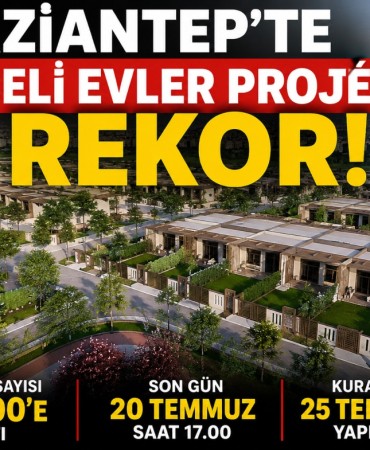 Gaziantep'te Bahçeli Evler Projesine Rekor Başvuru Geldi!