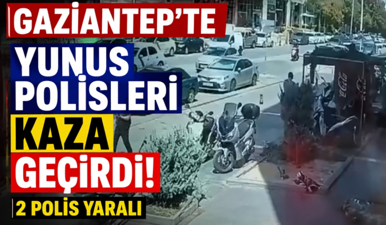 Gaziantep'te Yunus Polisleri Kaza Geçirdi!