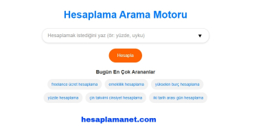 Hesaplama Hesaplamanet ile Artık Çok Kolay!
