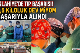 İslahiye'de Tıp Başarısı! 2,5 Kiloluk Dev Miyom Başarıyla Alındı