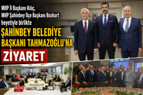 MHP İl Başkanı Kılıç, MHP Şahinbey İlçe Başkanı Bozkurt