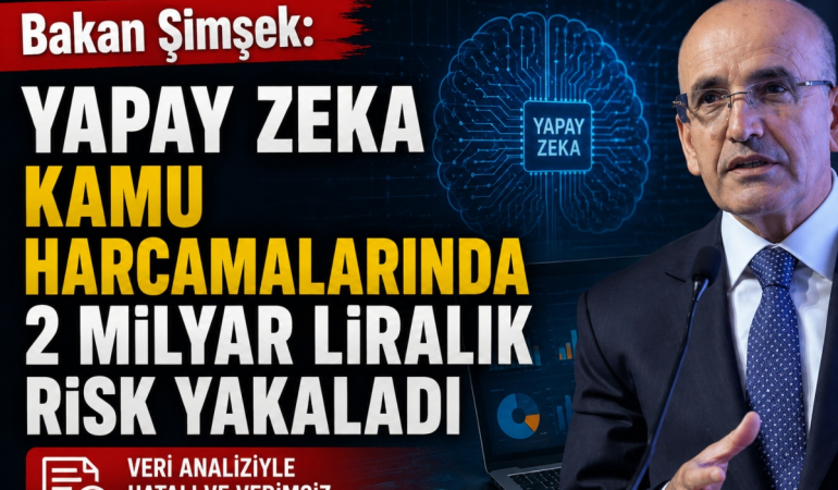 Bakan Şimşek: Yapay Zeka Kamu Harcamalarında 2 Milyar Liralık Risk Yakaladı