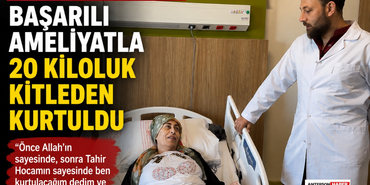 Gaziantep Şehir Hastanesi'nde Başarılı Ameliyatla 20 Kiloluk Kitleden Kurtuldu