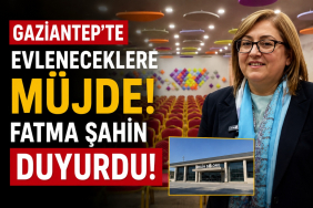 Gaziantep'te Evleneceklere Müjde! Fatma Şahin Duyurdu!