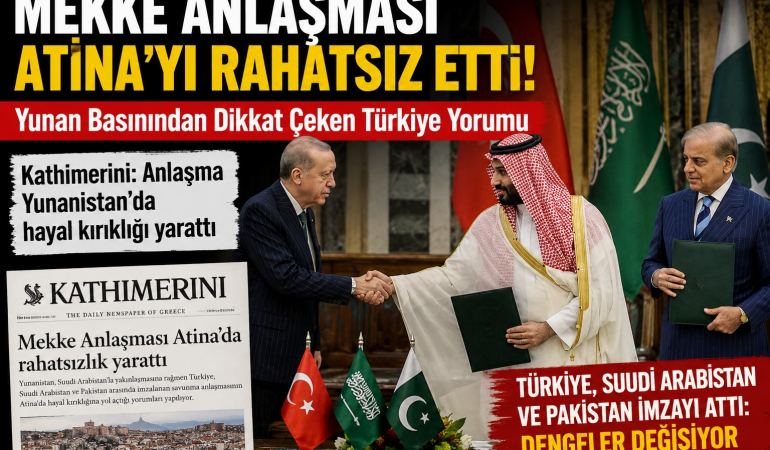 Mekke Anlaşması Atina’yı Rahatsız Etti! Yunan Basınından Dikkat Çeken Türkiye Yorumu
