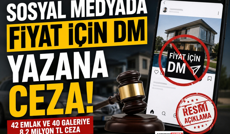 Sosyal Medyada Fiyat için DM Yazana Ceza!