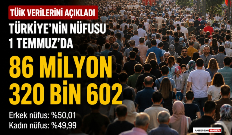 Türkiye'nin Yeni Nüfusu Belli Oldu! Kadınlar İlk Defa Yaklaştı!
