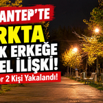 Gaziantep'te Parkta Erkek Erkeğe Cinsel İlişki! Biri Doktor 2 Kişi Yakalandı!