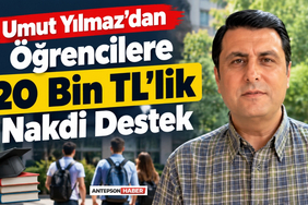 Umut Yılmaz'dan Öğrencilere 20 Bin TL'lik Nakdi Destek