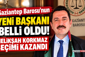 Gaziantep Barosu'nun Yeni Başkanı Belli Oldu! Melikşah Korkmaz Seçimi Kazandı