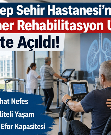 Gaziantep Şehir Hastanesi'nde Pulmoner Rehabilitasyon Ünitesi Açıldı!