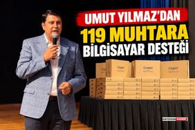Umut Yılmaz'dan Muhtarlara Bilgisayar Desteği! Verdiği Sözü Yerine Getirdi