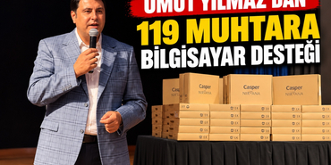Umut Yılmaz'dan Muhtarlara Bilgisayar Desteği! Verdiği Sözü Yerine Getirdi